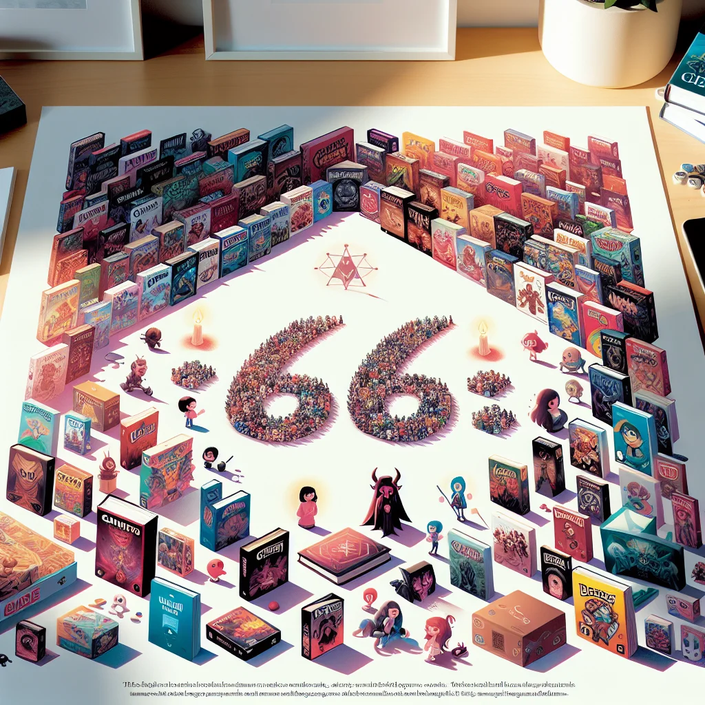 Diverse selection of 666 games